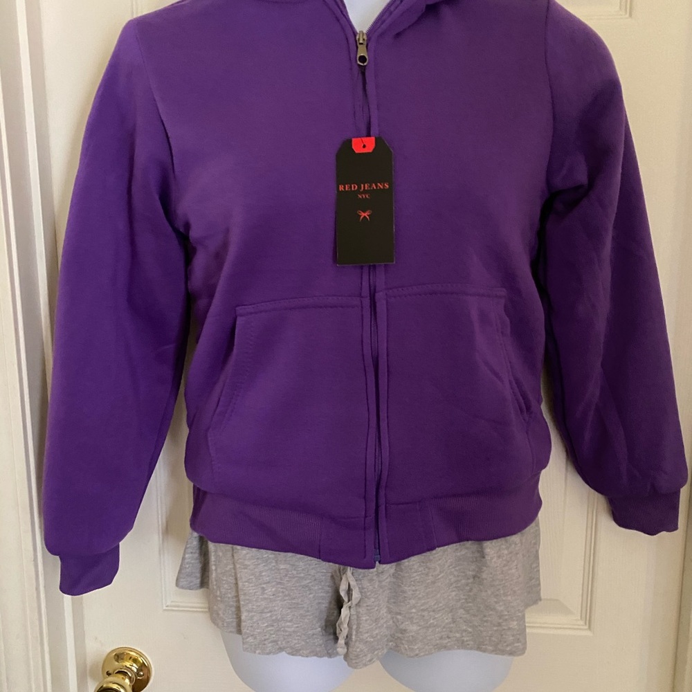 Red Jeans NYC Faux Fur Lined Hoodie
